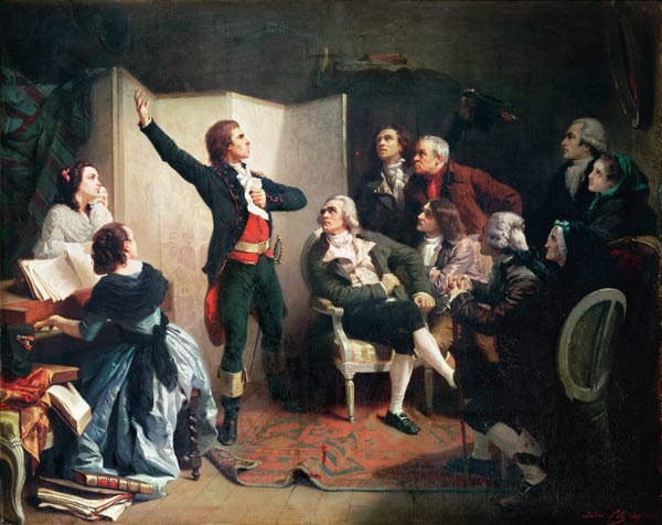 Rouget de Lisle (1760-1836) singing the Marseillaise at the home of Dietrich, Mayor of Strasbourg a Isidore Pils