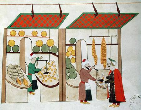 Ms.1671 Two Fruit Shops a Scuola Islamica