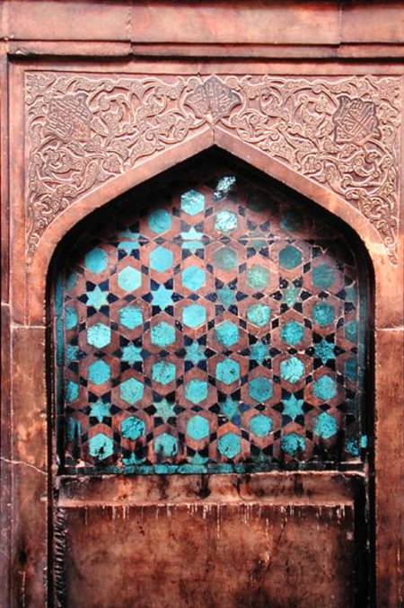 Tiled mihrab a Scuola Islamica