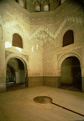 The Room of the Two Sisters (Sala de las Dos Hermanas) 14th century (photo) a Islamic School, (14th century)