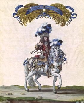 The Prince of Conde as the Emperor of Turkey, part of the Carousel Given by Louis XIV (1638-1715) in