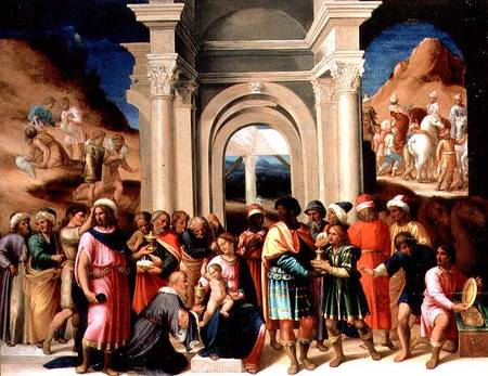 The Adoration of the Magi a Scuola pittorica italiana