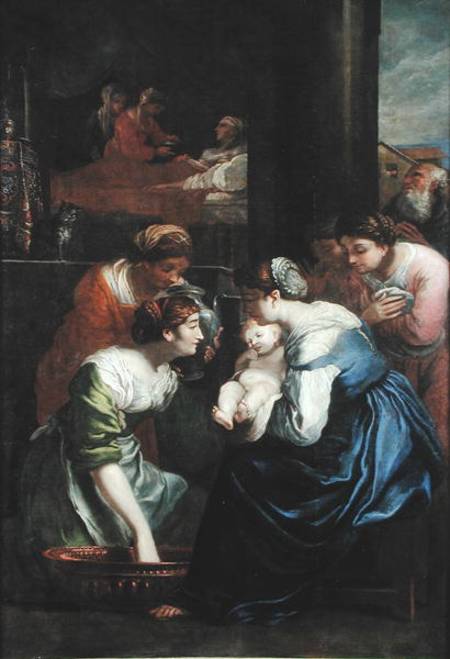 The Birth of the Virgin a Scuola pittorica italiana