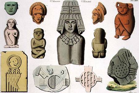 Central American Antiquities, plate 46 from 'The History of the Nations' a Scuola pittorica italiana