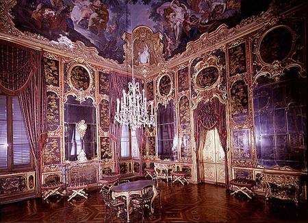 The Chinese Room with ceiling painting by Claudio Francesco Beaumont (1694-1766) a Scuola pittorica italiana