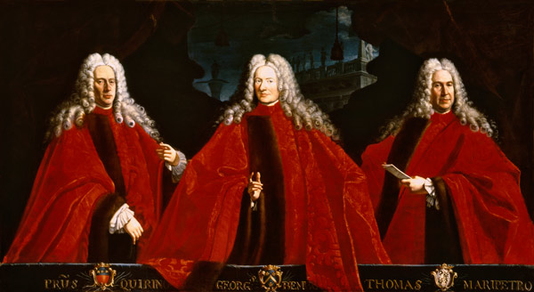 Portrait of three lawyers, Pietro Querini, Giorgio Bembo and Tommaso Malipiero a Scuola pittorica italiana