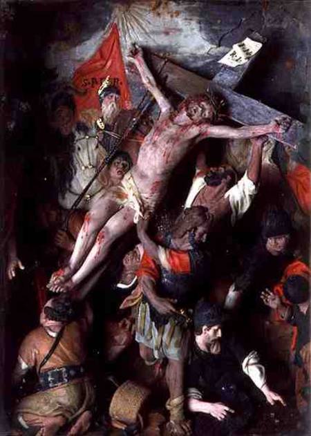 The Crucifixion (a Sicilian Risorgimento painting) a Scuola pittorica italiana
