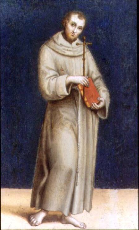 Figure of a Franciscan Monk a Scuola pittorica italiana