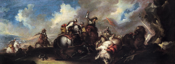 The Battle of the Cavaliers a Scuola pittorica italiana