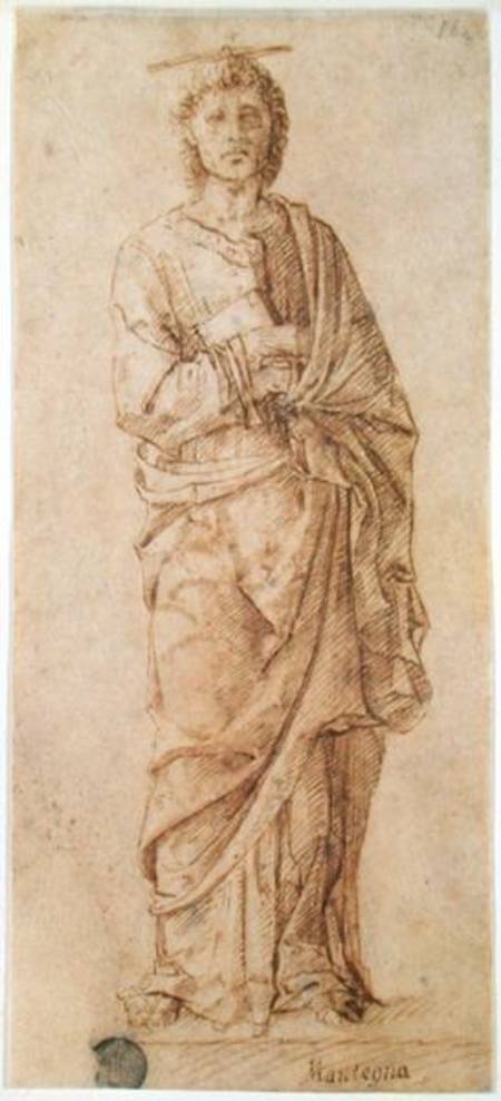 St. John the Evangelist attributed to either Giovanni Bellini (c.1430-1516) or Andrea Mantegna (1430 a Scuola pittorica italiana