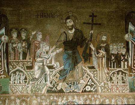 The Last Judgement, Christ seizes Adam by the arm a Scuola pittorica italiana