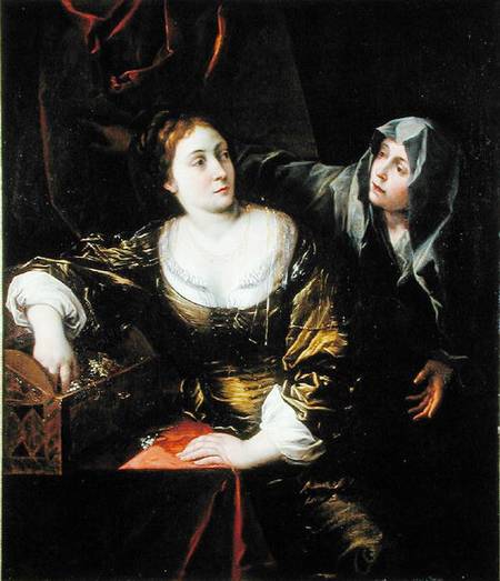 Martha and Mary or, Woman with her Maid a Scuola pittorica italiana