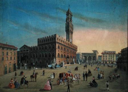 Piazza Signoria, Florence a Scuola pittorica italiana
