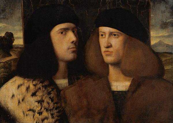 Portrait of Two Young Men a Scuola pittorica italiana