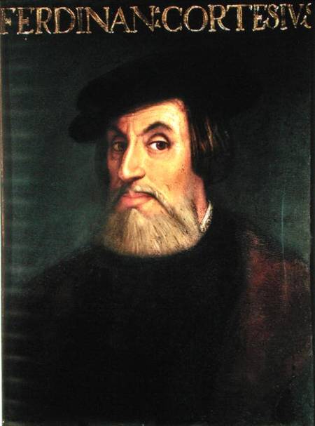 Portrait of Hernando Cortes (1485-1547) a Scuola pittorica italiana