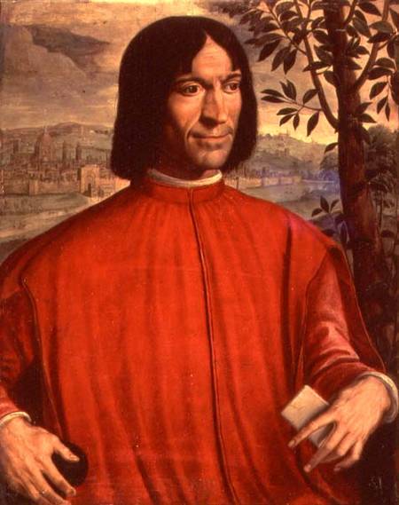 Portrait of Lorenzo de' Medici 'the Magnificent' (1449-92) (panel) a Scuola pittorica italiana