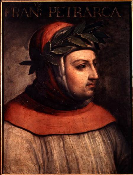 Portrait of Petrarch (Francesco Petrarca) (1304-74) a Scuola pittorica italiana