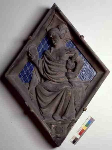 Prudence, relief tile from the Campanile a Scuola pittorica italiana