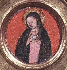 The Virgin Mary, right hand side of a triptych