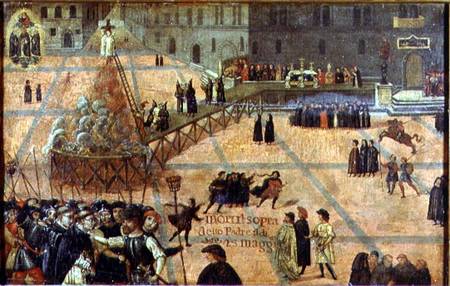 The Torture of Savonarola (1452-98) a Scuola pittorica italiana
