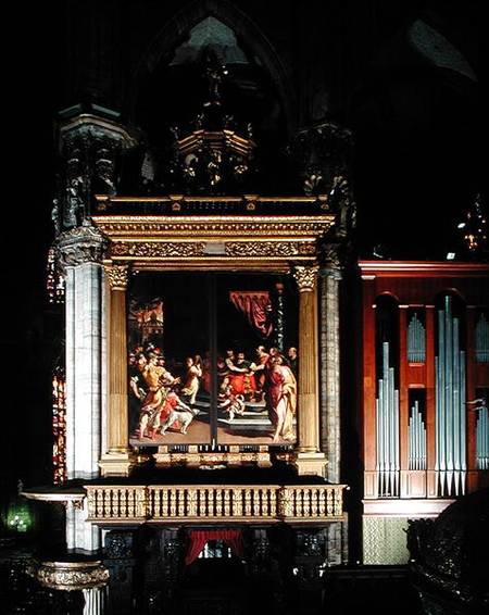 View of The Organ (1559-1602)  made by Giuseppe Meda (fl.1551 d.1599) Ambrogio Giovanni Figino (1548 a Scuola pittorica italiana