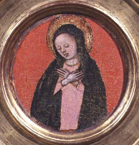 The Virgin Mary, right hand side of a triptych a Scuola pittorica italiana