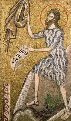 St. John the Baptist (mosaic) a Italian School, (14th century)