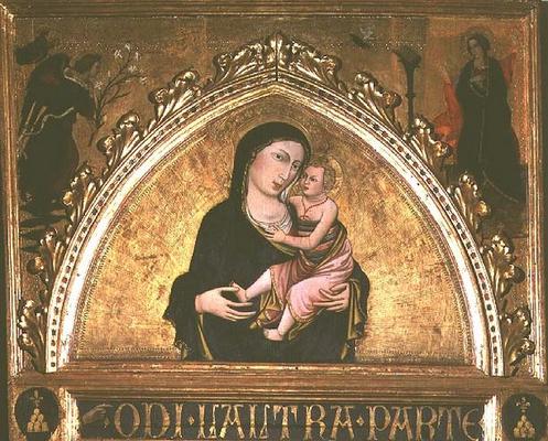 Madonna and Child (tempera on panel) a Italian School, (15th century)