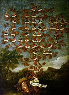 Family Tree of the Cornaro Family a Italian School, (18th century)