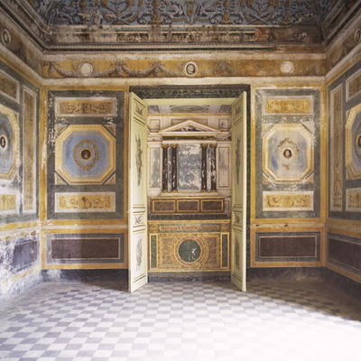 The hall of mirrors (photo) a Italian School, (18th century)