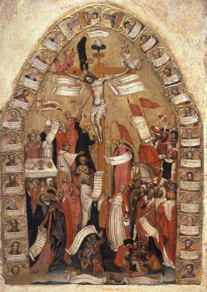 Crucifixion of Christ / Paint./ C14th a Pittore Italiano