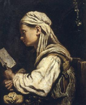 Girl Reading / Ital.Paint./ C17th