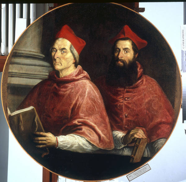 Two Cardinals / Ital.Paint./ C16th a Pittore Italiano