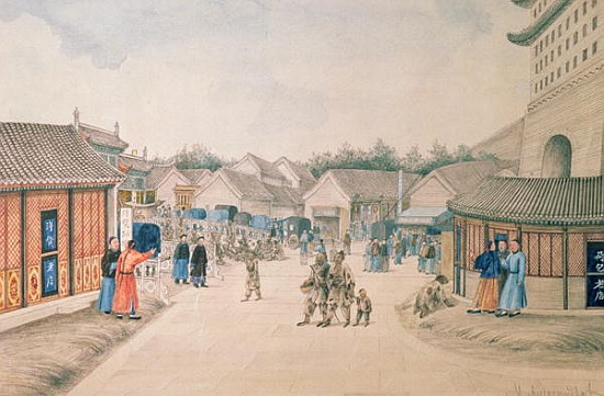 Tsyan-Minh Bridge, from Chinese Sketches, 1804-06 a Ivan Alexandrov