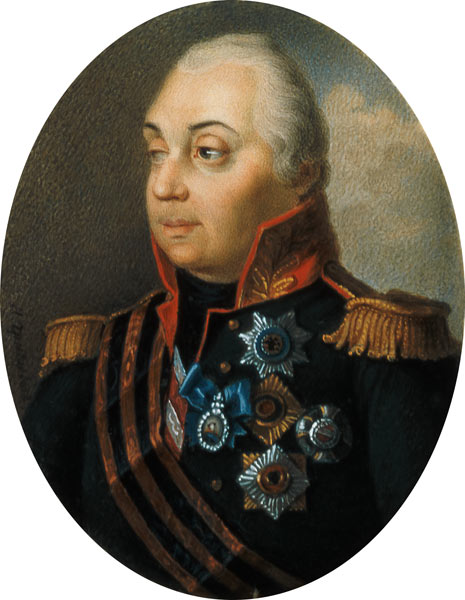 Portrait of Prince Mikhail Kutuzov a Ivan Grigorievich Grigoriev