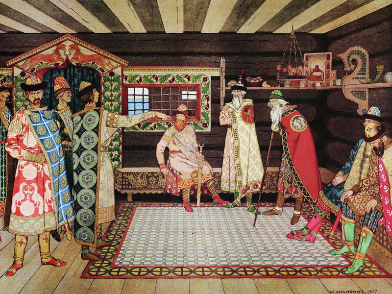 Meeting of the Kyivan Princes a Ivan Jakovlevich Bilibin