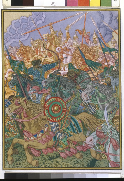 The Expulsion of Batu Khan a Ivan Jakovlevich Bilibin