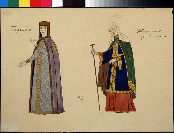 Costume design for the opera The golden Cockerel by N. Rimsky-Korsakov a Ivan Jakovlevich Bilibin