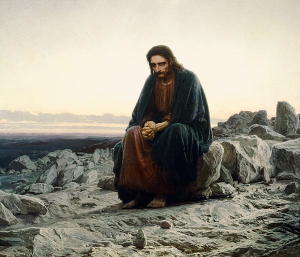 Christ in the Wilderness a Ivan Nikolaevich Kramskoy