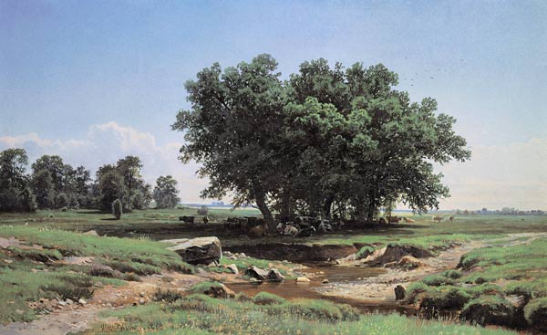 Shishkin / Oaks in Dubki a Iwan Iwanowitsch Schischkin