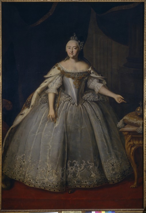 Portrait of Empress Elisabeth (1709-1762) a Iwan Jakowlewitsch Wischnjakow