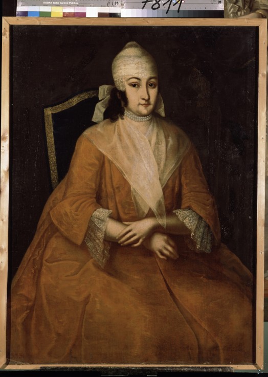 Portrait of Anna Leopoldovna, regent of Russia (1718-1746) a Iwan Jakowlewitsch Wischnjakow