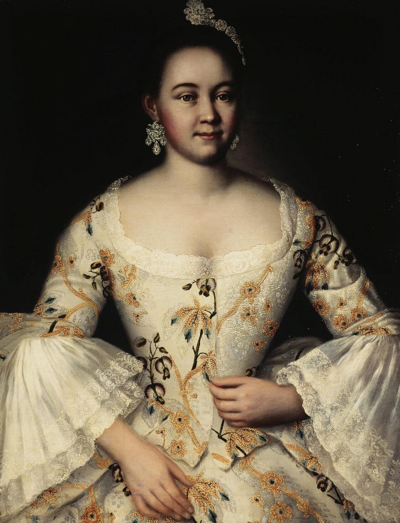 Portrait of Stepanida Yakovleva (1738-1781) a Iwan Jakowlewitsch Wischnjakow
