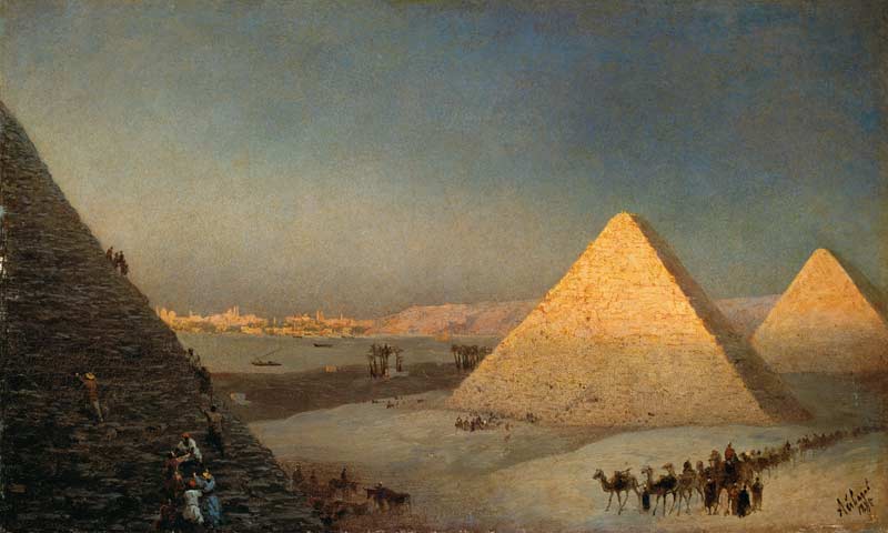 The pyramids of Gizeh. a Iwan Konstantinowitsch Aiwasowski