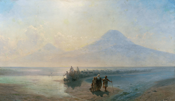 The Descent of Noah from Mount Ararat a Iwan Konstantinowitsch Aiwasowski