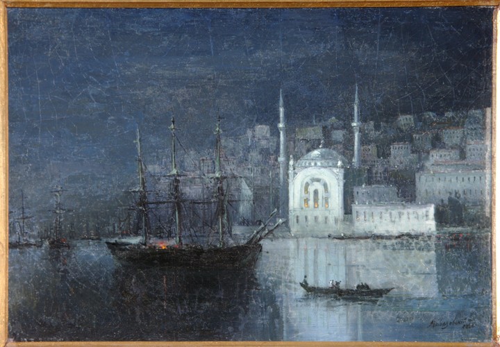 Constantinople by night a Iwan Konstantinowitsch Aiwasowski