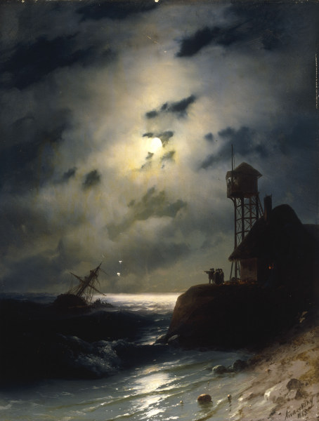 Moonlit Seascape a Iwan Konstantinowitsch Aiwasowski
