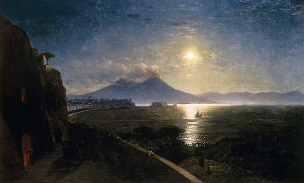 The Bay of Naples a Iwan Konstantinowitsch Aiwasowski