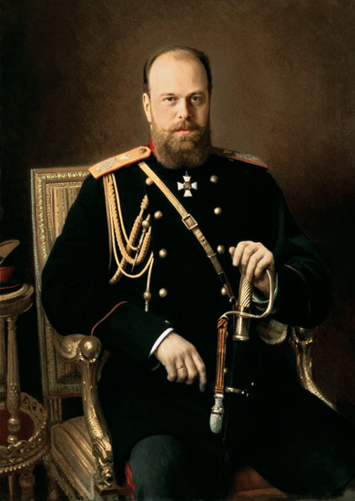 Alexander III. von Russland a Iwan Nikolajewitsch Kramskoi