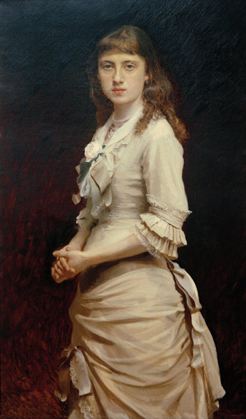 Porträt Sofja Kramskaja, Tochter des Malers a Iwan Nikolajewitsch Kramskoi